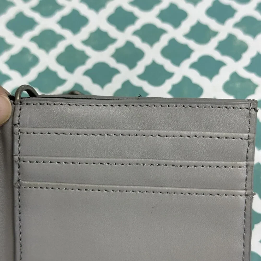Naruto Shippuden Anime Embroidered Logo Bifold Gray Chain Wallet‎ Shonen Jump
